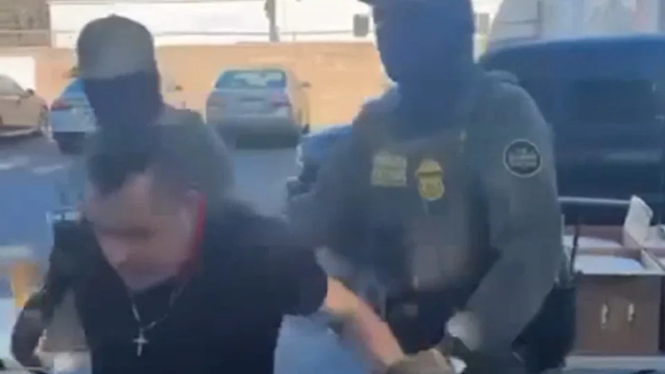 Video showed the agents escorting the man as onlookers tell them they’re not welcome on the church’s campus (North Hills United Methodist Church)