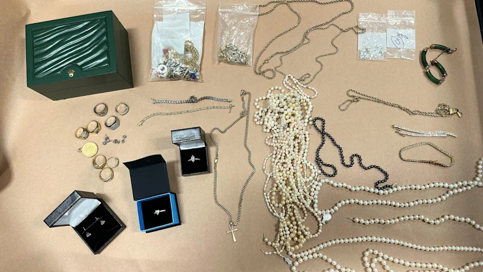 The Chilean burglary crew is accused of stealing over $3 million worth of jewelry, watches, cash and valuables from a Simi Valley jewelry store on May 25, 2025. (Ventura County District Attorney’s Office)