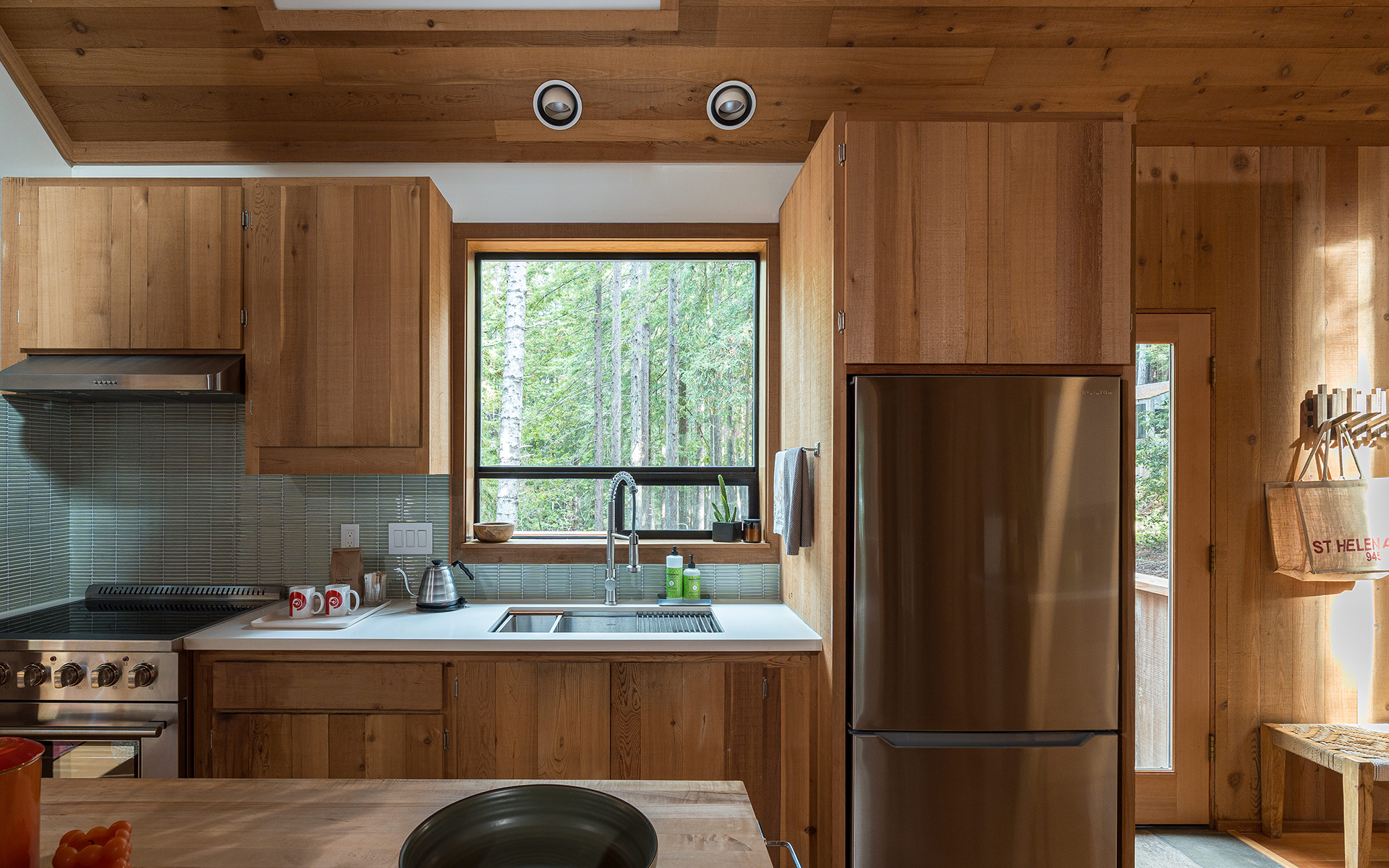 Inside Cedar + Skye cabin