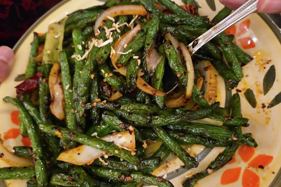 The mongolian long beans from Mission Chinese in San Francisco. (Cesar Hernandez/S.F. Chronicle)