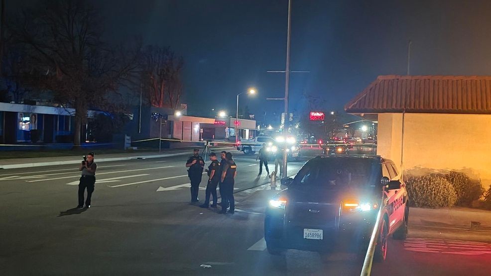 A man is dead after police say he was lying on the roadway along 24th Street and was struck by a car Friday night. PHOTO: KBAK/KBFX