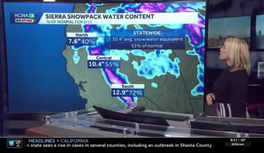 Northern California’s latest rain, snow totals — and outlook for next week