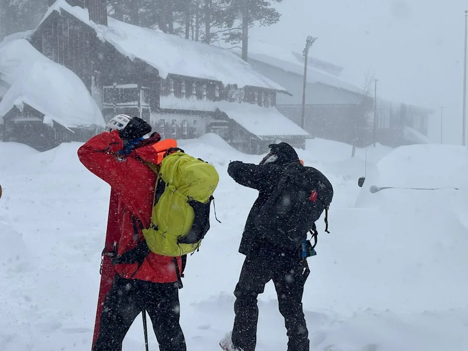 Search and rescue teams near the Boreal Mountain Ski Resort in Northern California on Feb. 17, 2026, following an avalanche. / Credit: Nevada County Sheriff's Office