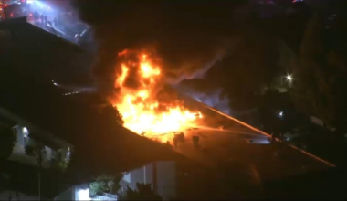 Heavy flames, smoke coming from structure fire in Montebello – NBC Los Angeles