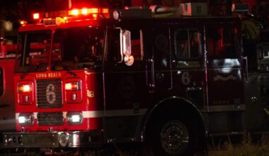 A Long Beach Fire Department fire truck. File photo.