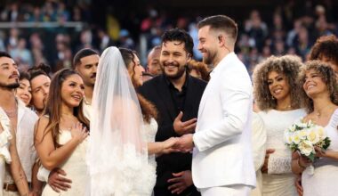 The wedding during Bad Bunny's Super Bowl halftime show was real