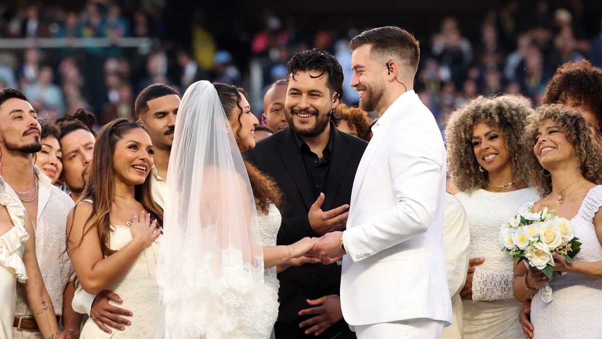 The wedding during Bad Bunny's Super Bowl halftime show was real