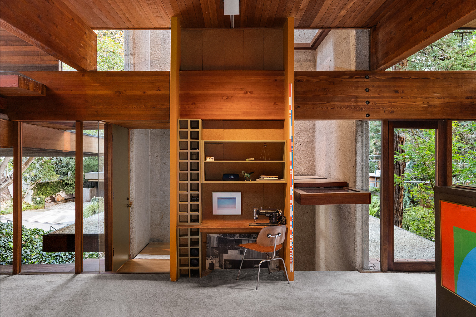 The ground floor office and studio