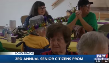 Long Beach senior citizens enjoy Mardi Gras festivities at third annual senior prom