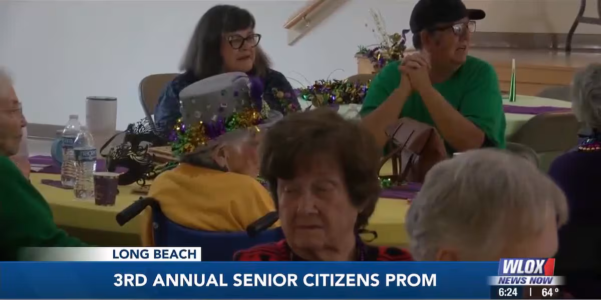 Long Beach senior citizens enjoy Mardi Gras festivities at third annual senior prom
