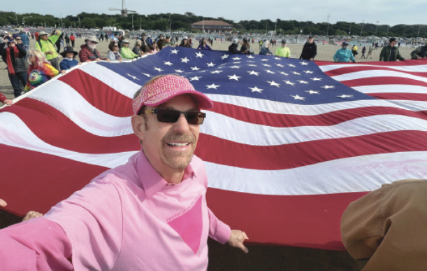 Human Banner at Ocean Beach on January 31 to Protest ICE - San Francisco Bay Times