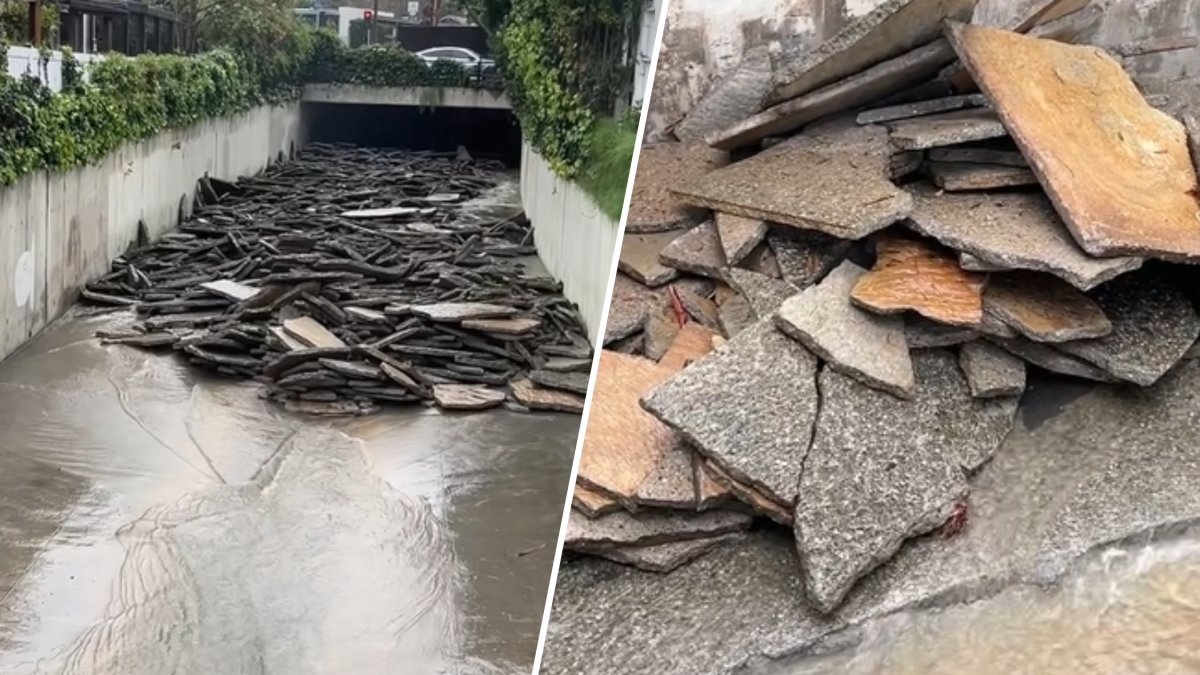 Slabs of broken concrete pile up in Santa Monica Channel during storm – NBC Los Angeles