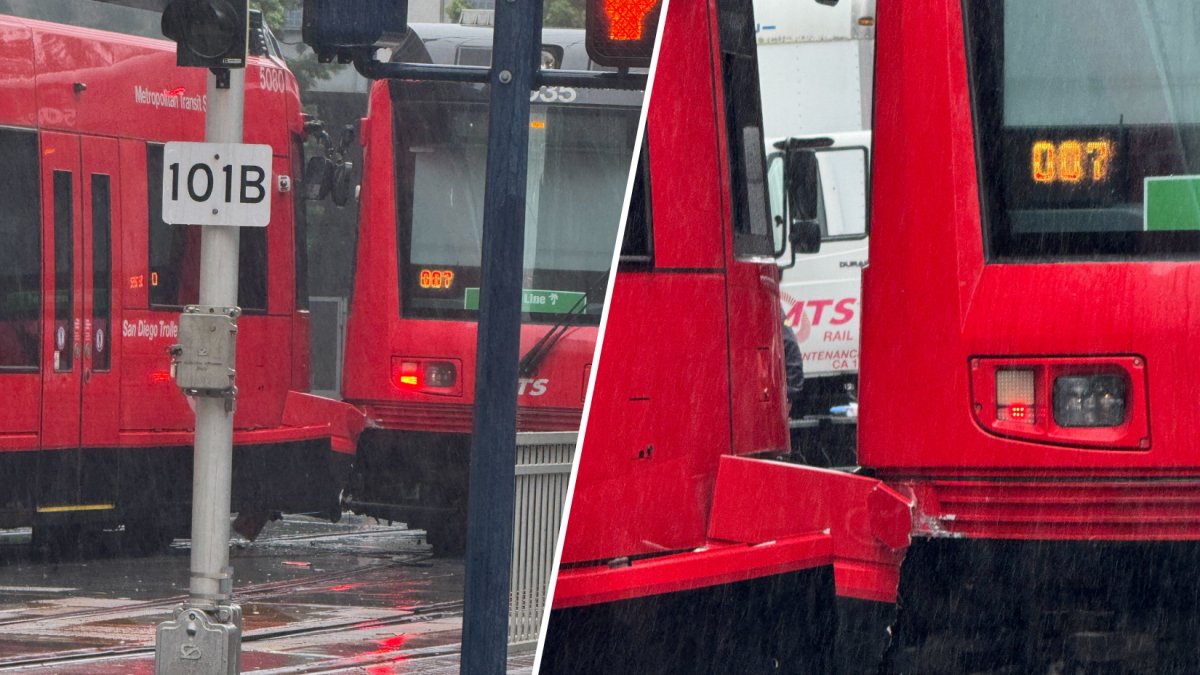 MTS says trolleys did not crash in downtown San Diego – NBC 7 San Diego