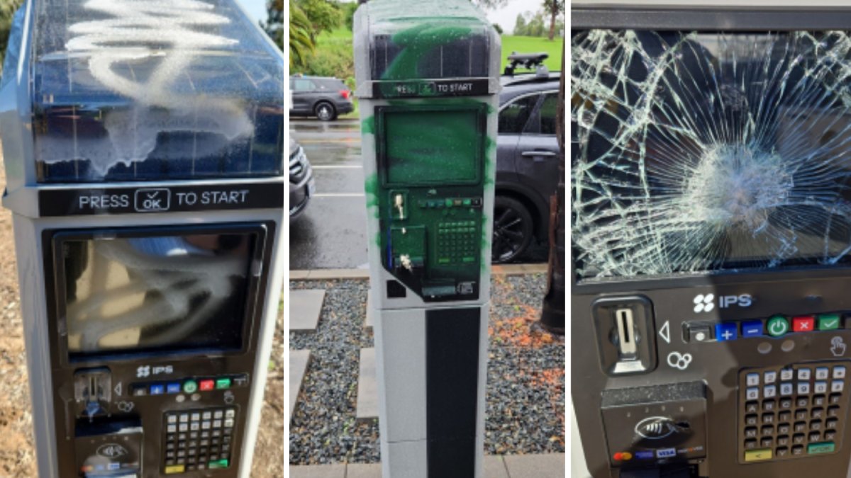 San Diego releases photos of vandalized Balboa Park parking kiosks, offers reward – NBC 7 San Diego
