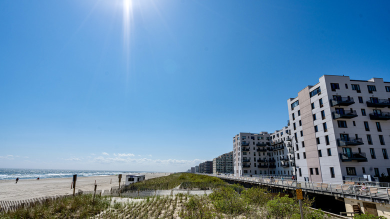 Long Beach, New York on a sunny day