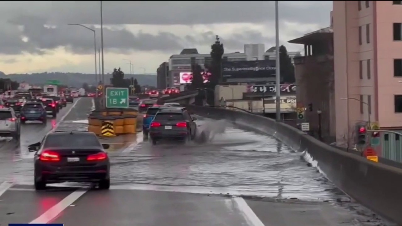 Oakland drivers fed up over flooded off-ramp