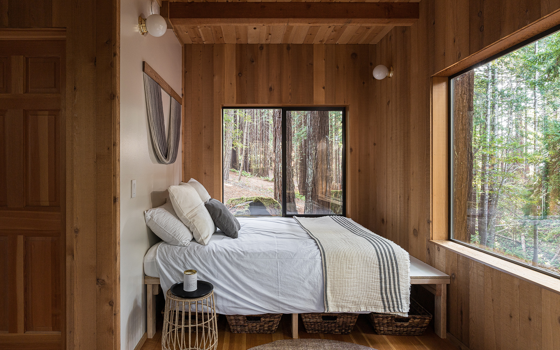 Inside Cedar + Skye cabin