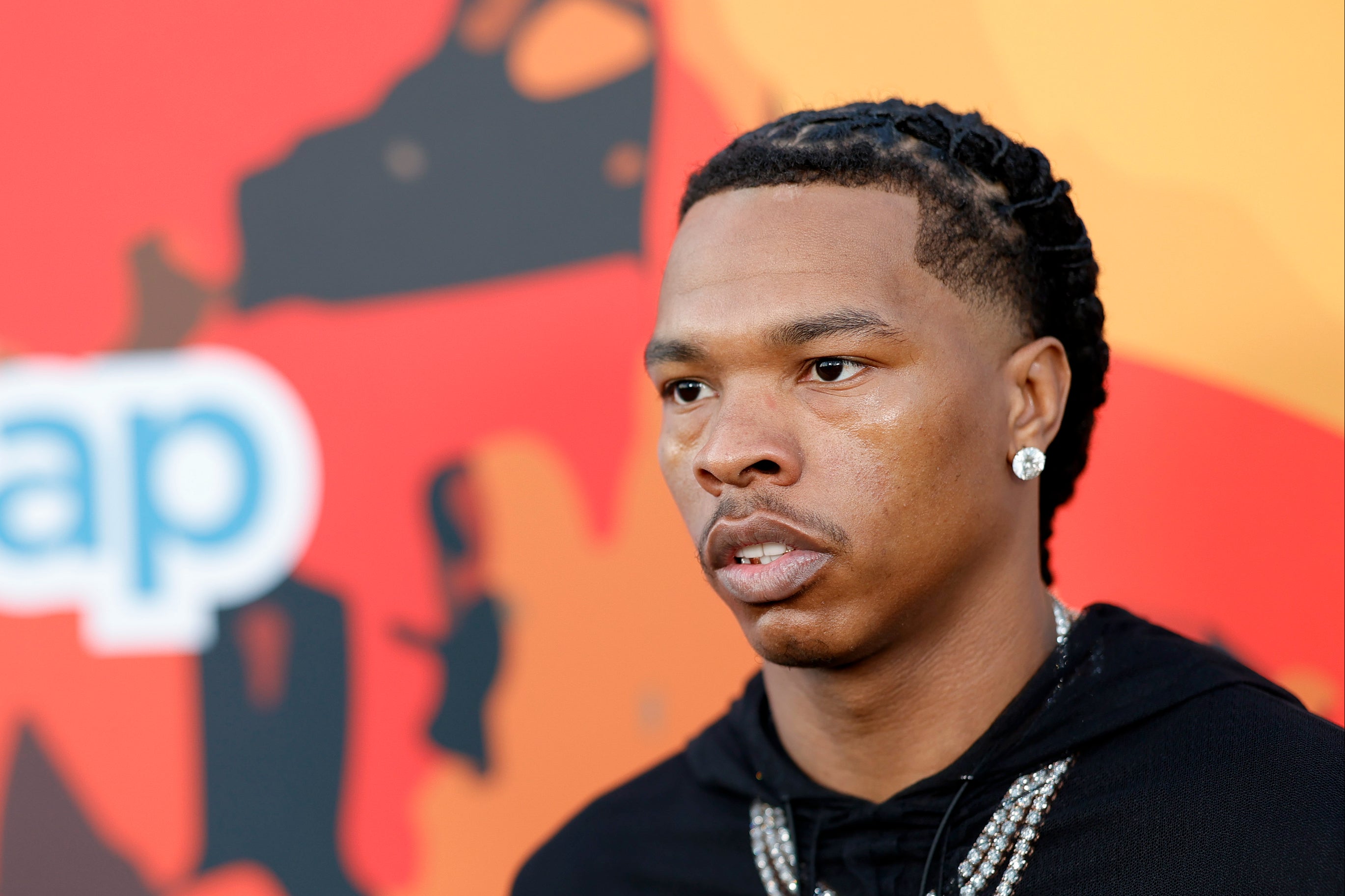 White and Lil Baby, real name Dominique Armani Jones (pictured), got in an argument after the rapper and his entourage attempted to enter the NFL star’s private party, police say