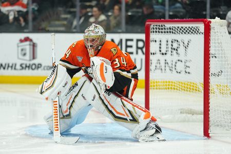 Anaheim Ducks Goalie Mrazek Sidelined for Season After Hip Surgery