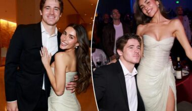 Justin Herbert, Madison Beer get cozy at pre-Grammys bash
