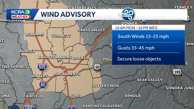 Forecast Northern California wind gusts as of 6 a.m. Feb. 16, 2026 Forecast Northern California wind gusts as of 6 a.m. Feb. 16, 2026