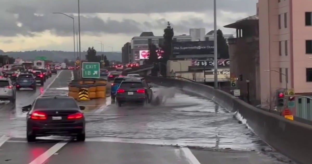 Oakland drivers fed up over off-ramp that floods "every time" it rains