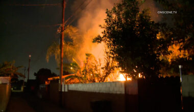 Exploding Backhouse Fire, Long Beach, CA – ONSCENE.TV