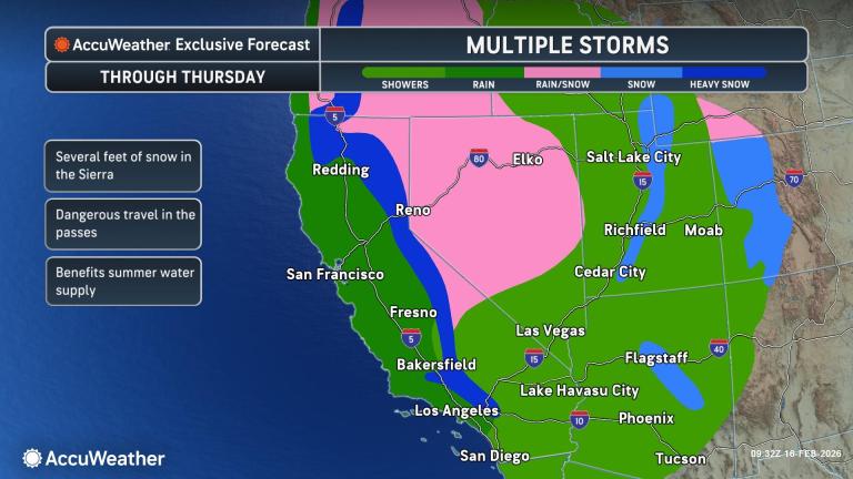 California bracing for localized flooding, pass-closing Sierra Nevada snow