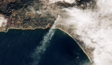 Satellite View of the California Wildfires of January 2025