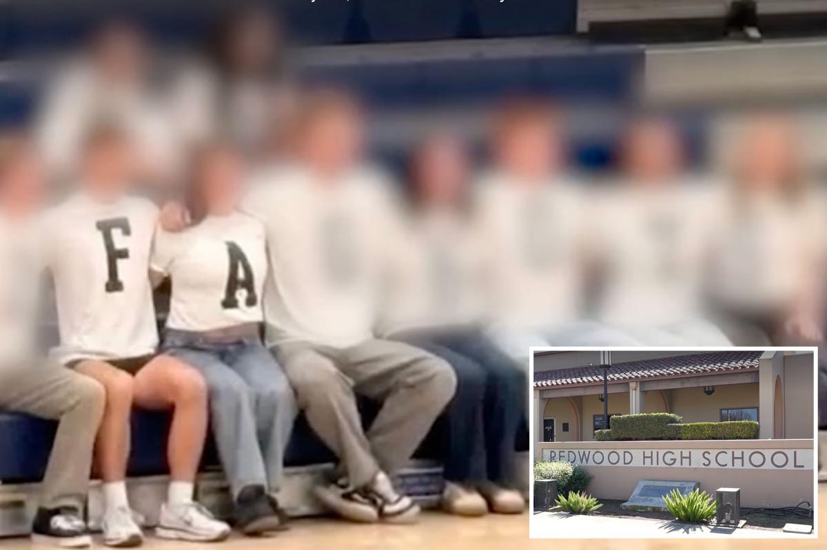 Redwood High School students disciplined over homophobic display on bleachers