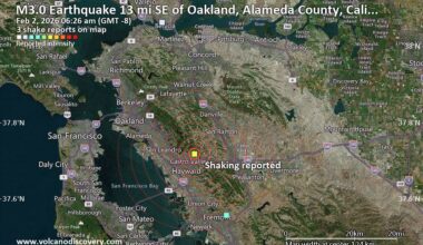 Unconfirmed quake or seismic-like event reported: 13 mi southeast of Oakland, Alameda County, California, United States, 4 minutes ago