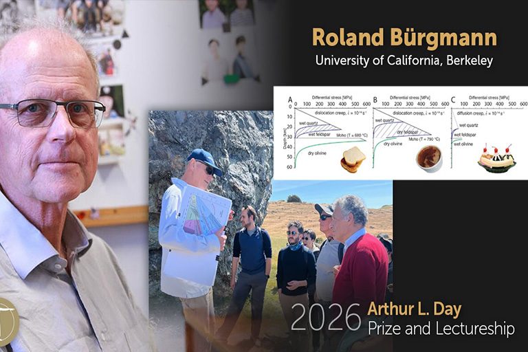 Roland Bürgmann awarded Arthur L. Day Prize and Lectureship