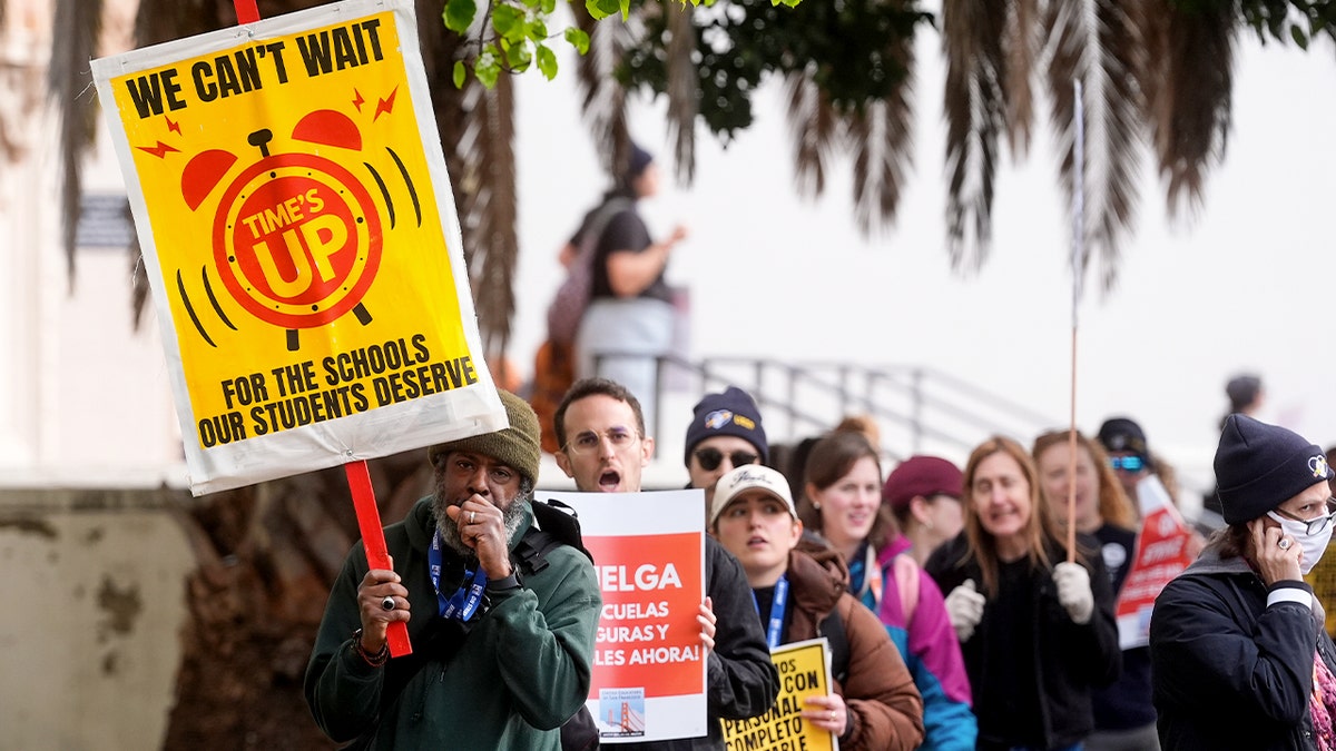 Teachers striking in San Francisco