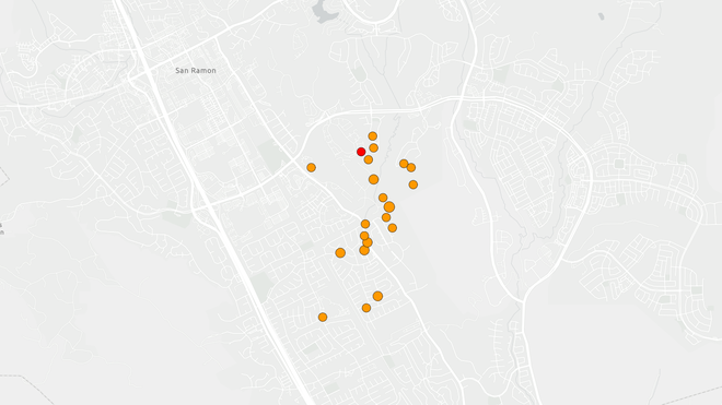 San Ramon earthquakes