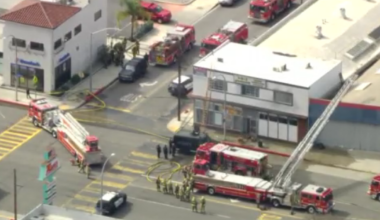 Huntington Park police search for possible suspects in burned building