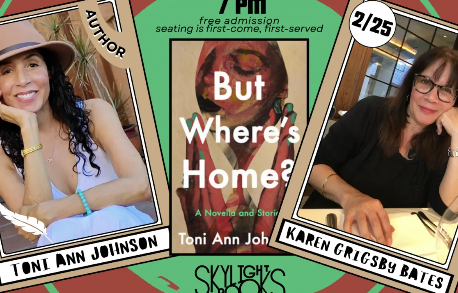 At Skylight: Toni Ann Johnson presents BUT WHERE'S HOME? w/ Karen Grigsby Bates