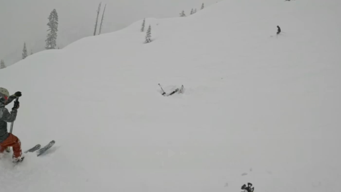 Schmidt and his friend rush over to the man.