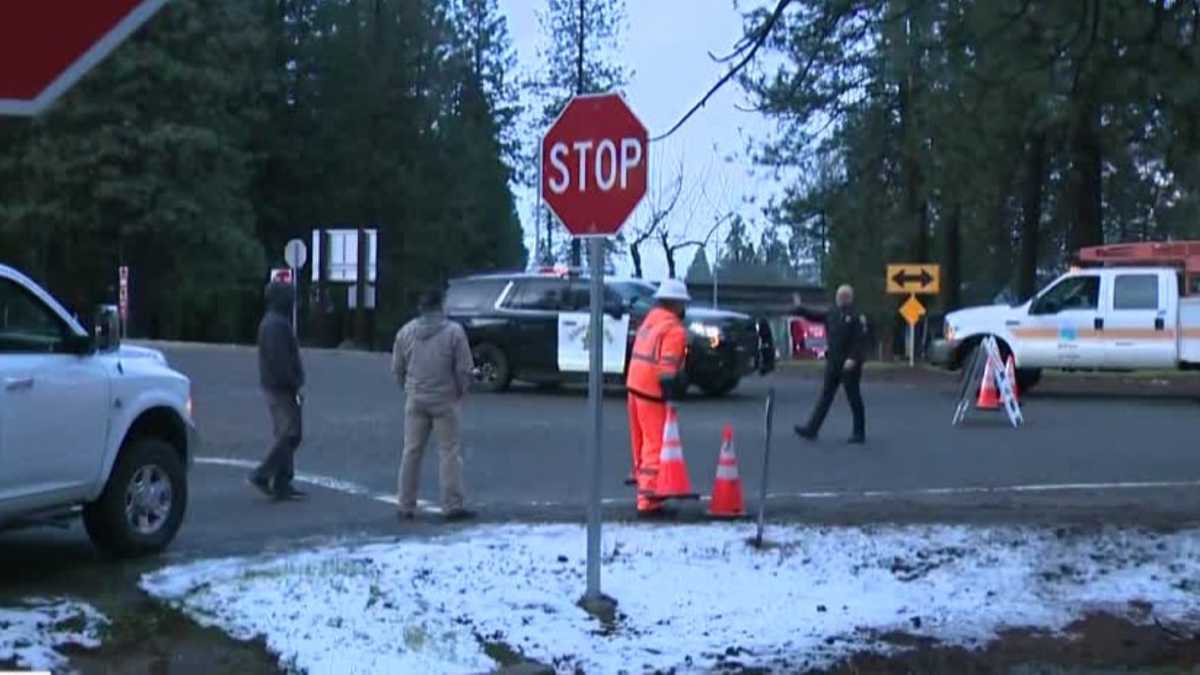 Live storm coverage in Northern California on February 18