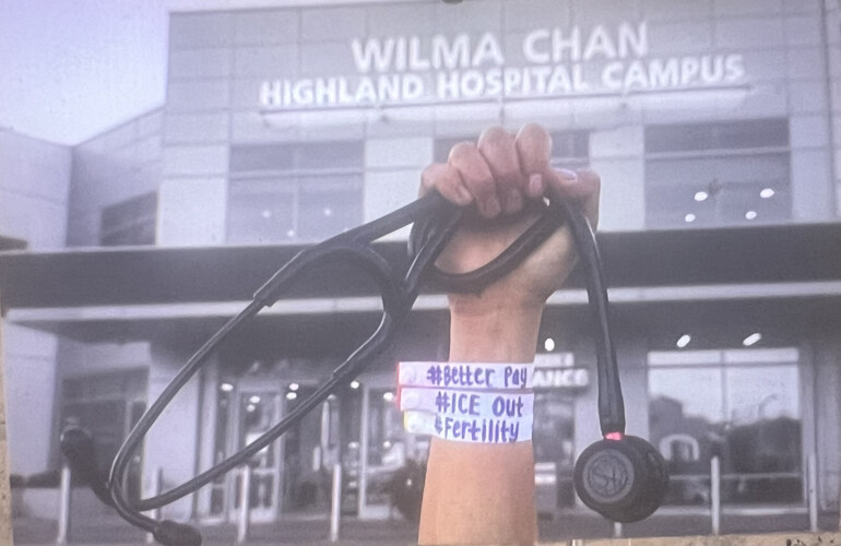 SEIU CIR Interns and Residents Rally At AHS Highland Hospital