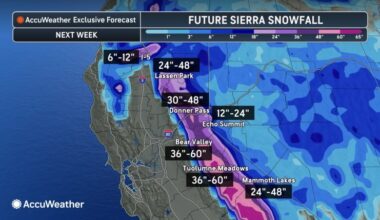 California faces first major storm in weeks with heavy rain, feet of snow