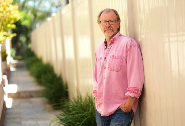 Author George Saunders poses for a portrait on Wednesday, Aug. 20, 2025, in Santa Monica. He will discuss his latest book "Vigil" at the 31st Writer's Symposium by the Sea in San Diego on Feb. 27. (AP)