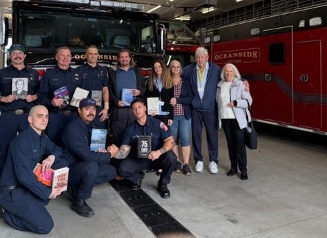 Oceanside fire stations receive books donation