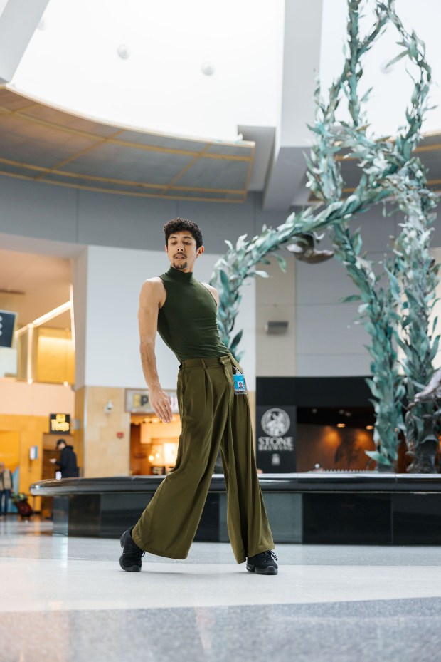 Dancer and choreographer Nick McGhee is the featured artist at San Diego Dance Theater's 2026 Live Arts Festival on Feb. 28 at Arts District Liberty Station in San Diego. (Sam Zauscher)