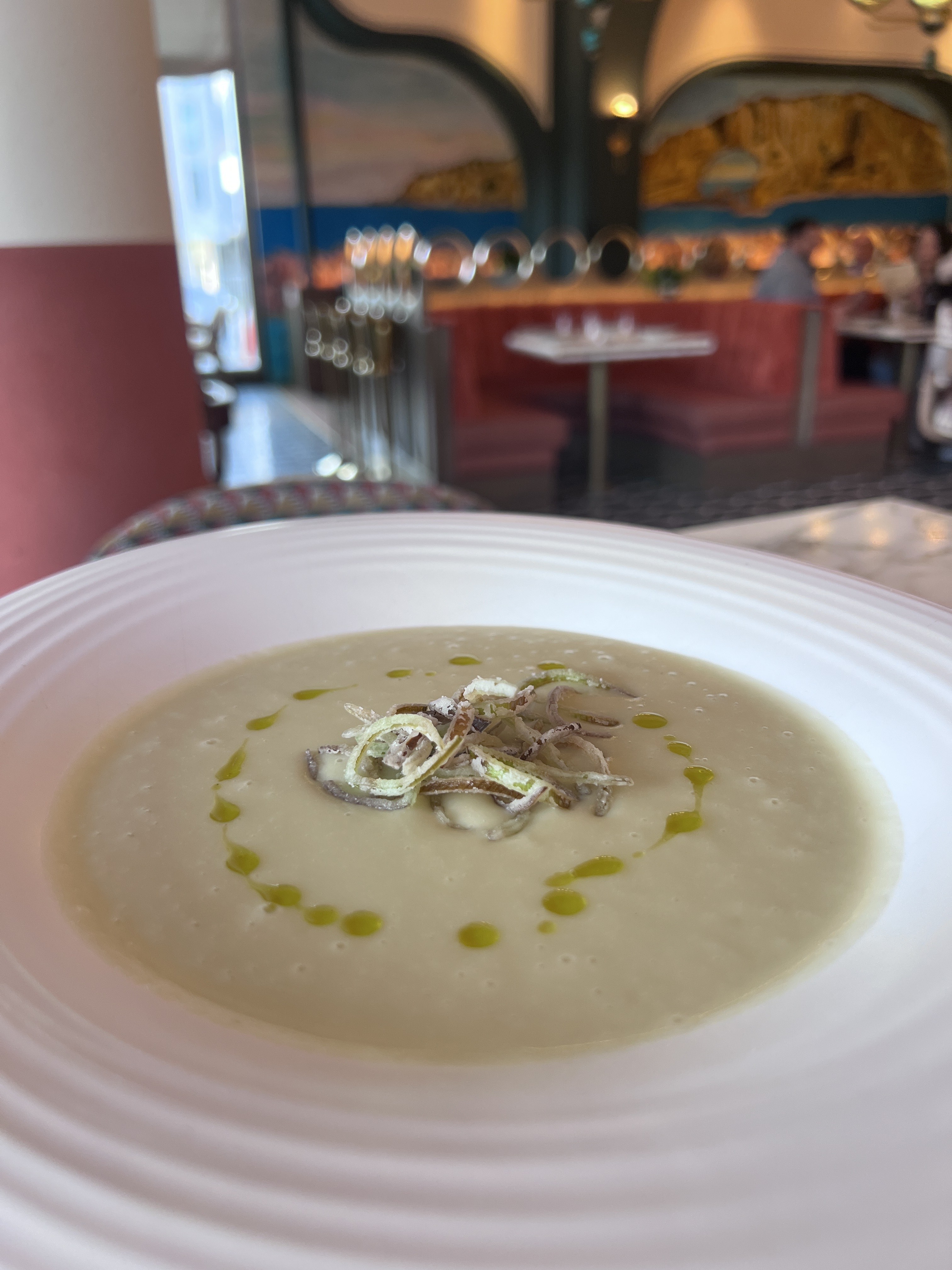 Vichyssoise, inspired by Julia Child’s potato-leek soup, is one of...