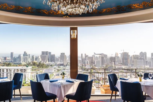 Mister A's restaurant in Bankers Hill, San Diego, was named to OpenTable's 2026 list for the Top 100 Romantic Restaurants in the U.S. (Mister A's)