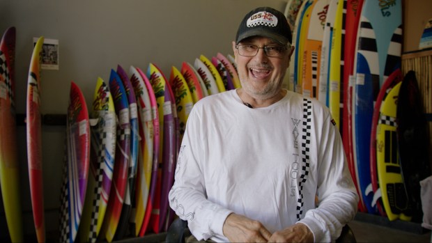 Costa Mesa surfboard shaper Lance Collins is the subject of the documentary "Shaping the Future," playing Saturday at the Oceanside International Film Festival. (Oceanside International Film Festival)