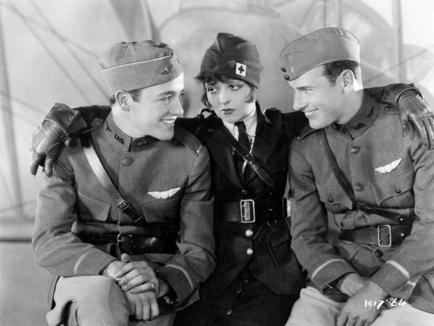 A scene from the 1927 silent film "Wings," which will be screened with organ accompaniment on Monday at the hsitoric Balboa Theatre. AMPAS