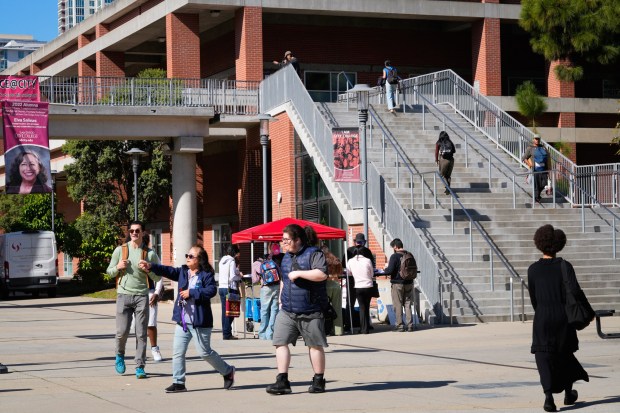 Students on campus at San Diego City College on Tuesday, Feb. 3, 2026, in San Diego, CA.  (Nelvin C. Cepeda / The San Diego Union-Tribune)