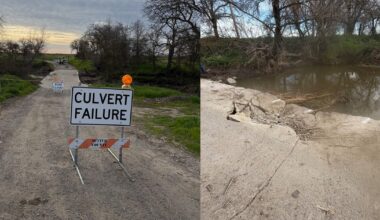 Sutter County road closed after culvert failure