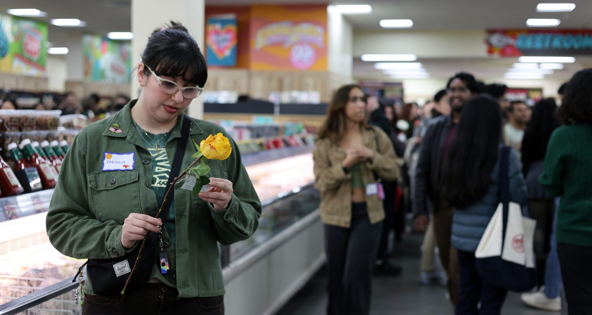 Inside a Valentine’s mixer at a San Francisco Trader Joe’s
